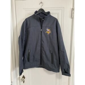 Minnesota Vikings Gray NFL Softshell Jacket Size Large